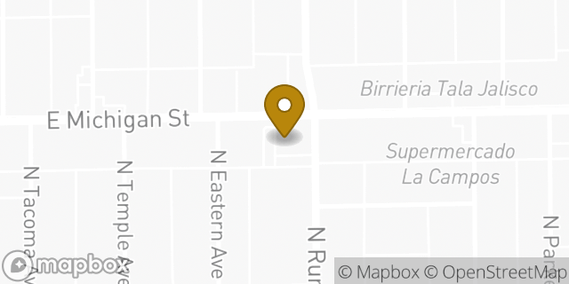 Map showing the location of Amazon Locker - Bop in Indianapolis, IN 46201