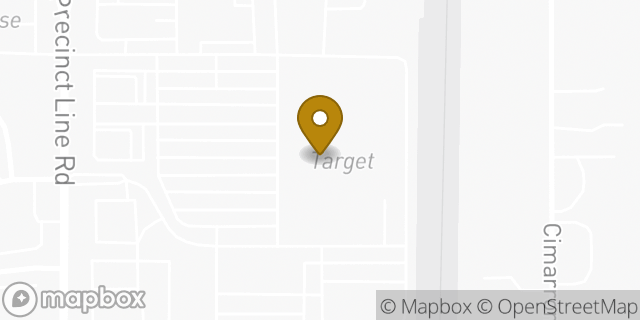 Map showing the location of Target in Hurst, TX 76053