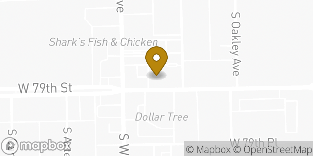 Map showing the location of CVS Pharmacy in Chicago, IL 60620