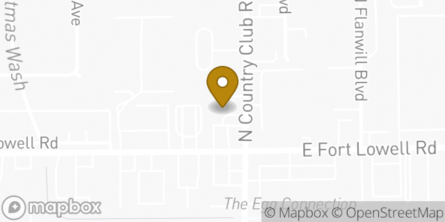 Map showing the location of Amazon Locker - Backbone in Tucson, AZ 85716