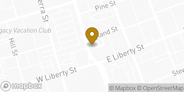 Map showing the location of Starbucks in Reno, NV 89501