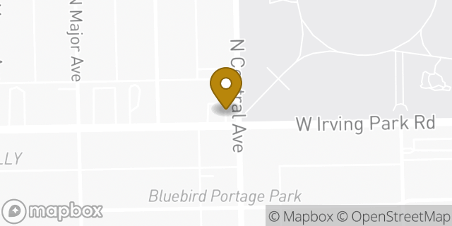 Map showing the location of 7-Eleven in Chicago, IL 60634