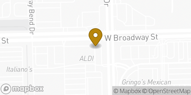 Map showing the location of Aldi in Pearland, TX 77584