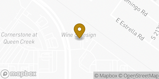 Map showing the location of Dunkin' in Queen Creek, AZ 85142