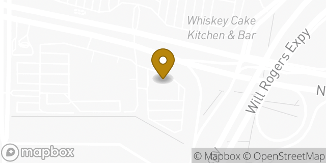 Map showing the location of Olive Garden in Oklahoma City, OK 73118
