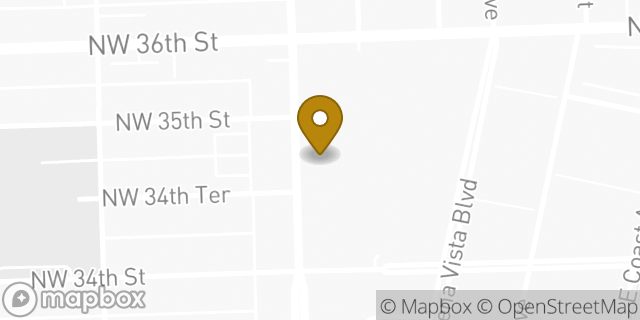 Map showing the location of Subway in Miami, FL 33127