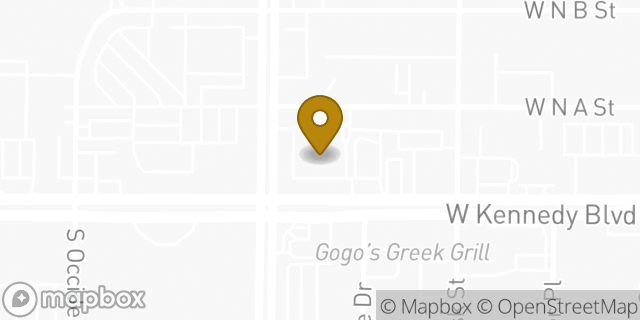 Map showing the location of Walgreens in Tampa, FL 33609