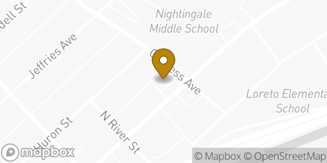 Map showing the location of Starbucks in Los Angeles, CA 90065