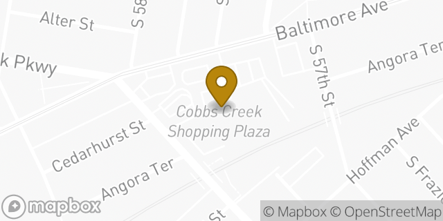 Map showing the location of Amazon Locker - Typewriter in Philadelphia, PA 19143