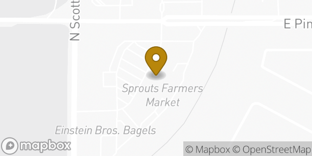 Map showing the location of Sprouts Farmers Market in Scottsdale, AZ 85255