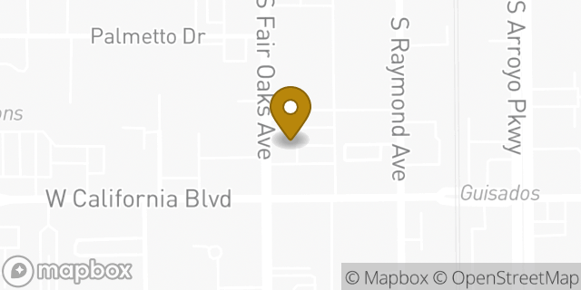 Map showing the location of The UPS Store in Pasadena, CA 91105