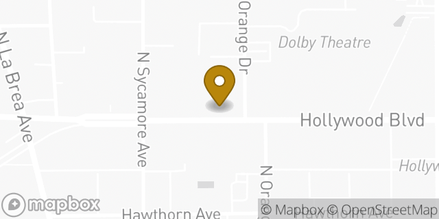 Map showing the location of Marshalls in Los Angeles, CA 90028