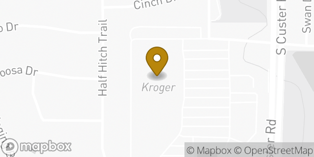 Map showing the location of Kroger Marketplace in Frisco, TX 75035
