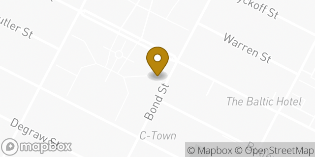 Map showing the location of Amazon Locker - Mythology in Brooklyn, NY 11217