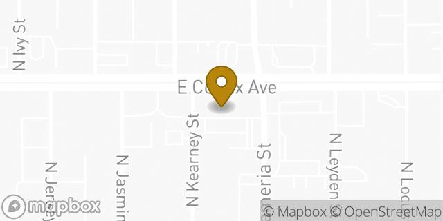 Map showing the location of The UPS Store in Denver, CO 80220