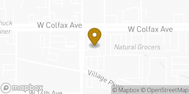 Map showing the location of Safeway in Lakewood, CO 80215