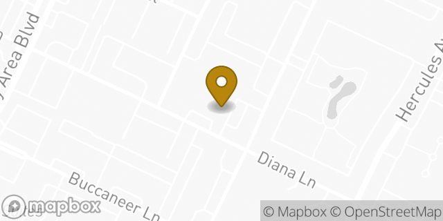 Map showing the location of Bank Of America in Houston, TX 77058