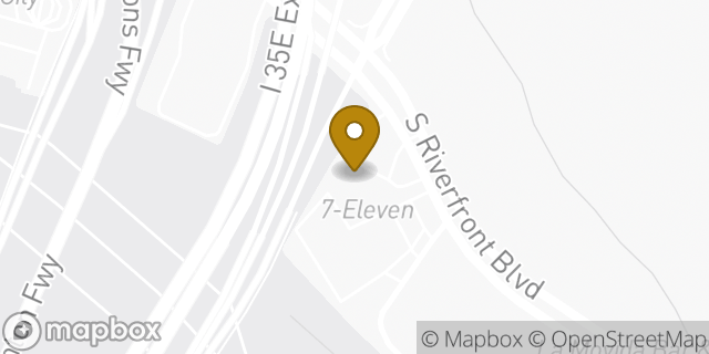 Map showing the location of Amazon Locker - Leone in Dallas, TX 75207