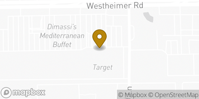 Map showing the location of Starbucks in Houston, TX 77042