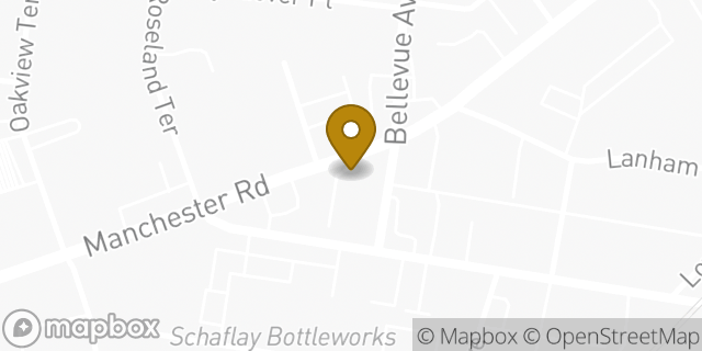 Map showing the location of Enterprise Rent-A-Car in Maplewood, MO 63143