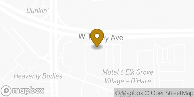 Map showing the location of Subway in Elk Grove Village, IL 60007