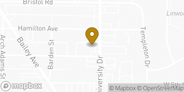 Map showing the location of Kroger in Fort Worth, TX 76107