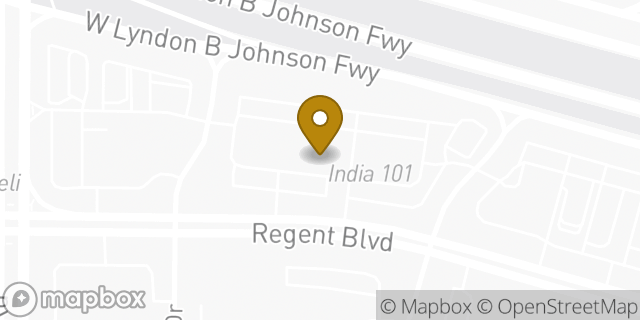 Map showing the location of The UPS Store in Irving, TX 75063