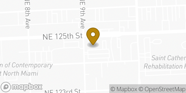 Map showing the location of Planet Fitness in North Miami, FL 33161