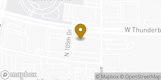 Map showing the location of Banner Outpatient Infusion Center in Sun City, AZ 85351