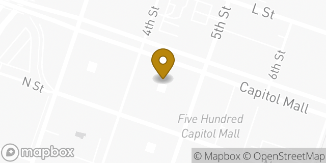 Map showing the location of WeWork in Sacramento, CA 95814