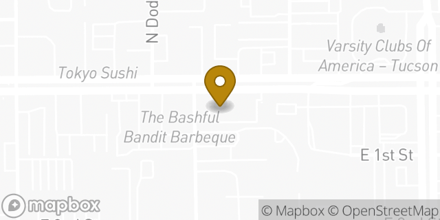 Map showing the location of Speedway in Tucson, AZ 85716