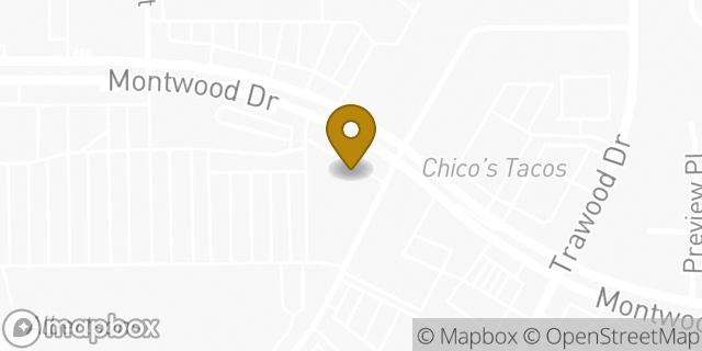 Map showing the location of Papa Johns Pizza in El Paso, TX 79936