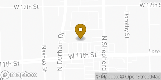 Map showing the location of Amazon Locker - Cider in Houston, TX 77008