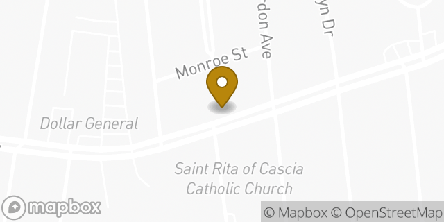 Map showing the location of Chase in Harahan, LA 70123