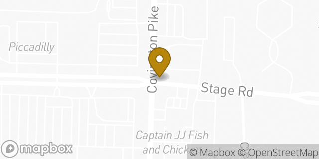 Map showing the location of ATM Walgreens in Memphis, TN 38128