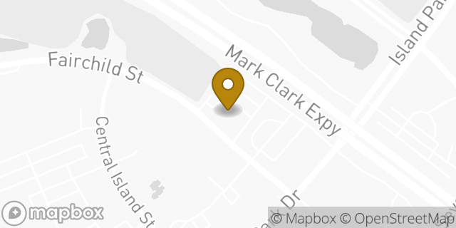 Map showing the location of Starbucks Coffee Company in Charleston, SC 29492