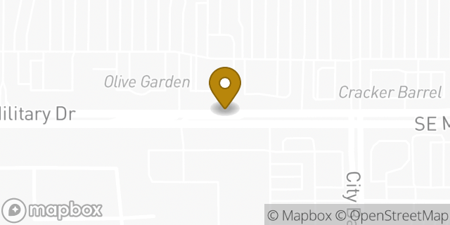 Map showing the location of Olive Garden Italian Restaurant in San Antonio, TX 78223