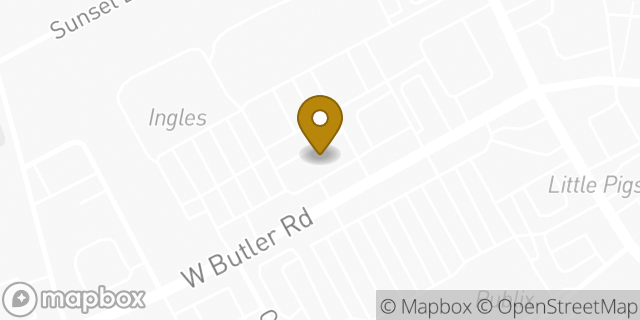 Map showing the location of McDonald's in Mauldin, SC 29662