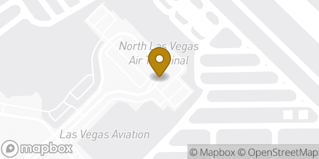Map showing the location of North Las Vegas Airport (Gold customers arriving on private flights only) in North Las Vegas, NV 89032