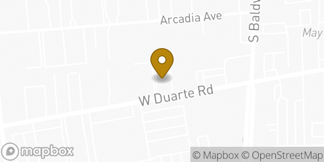Map showing the location of Starbucks in Arcadia, CA 91007