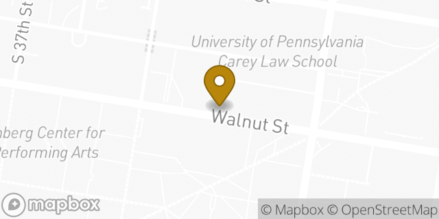 Map showing the location of Dunkin' in Philadelphia, PA 19104