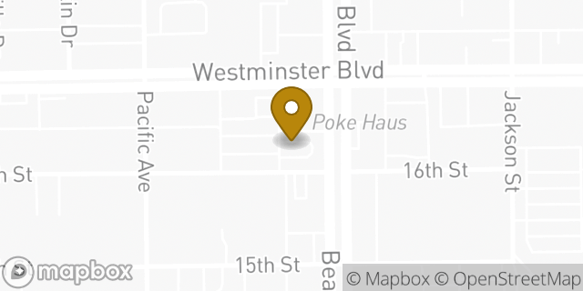 Map showing the location of Starbucks in Westminster, CA 92683