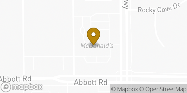 Map showing the location of McDonald's in Anchorage, AK 99507
