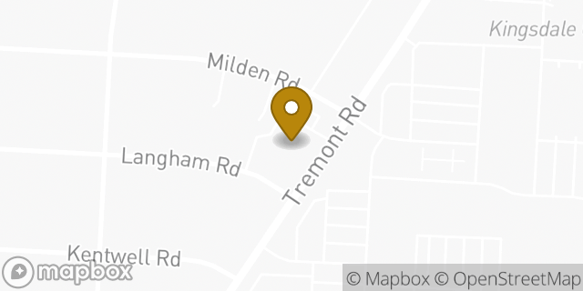 Map showing the location of ATM Walgreens in Upper Arlington, OH 43221