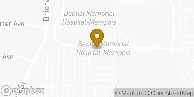 Map showing the location of Starbucks Coffee Company in Memphis, TN 38120