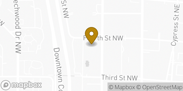 Map showing the location of Starbucks in Atlanta, GA 30308