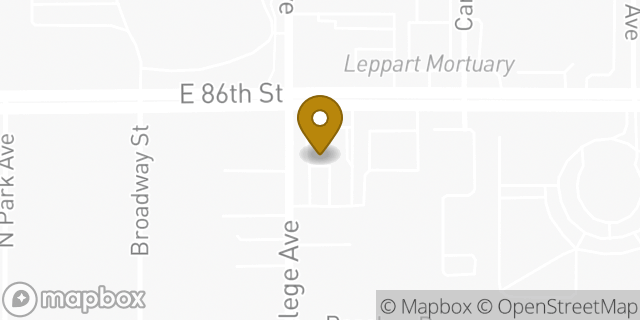 Map showing the location of Fifth Third Bank in Indianapolis, IN 46240