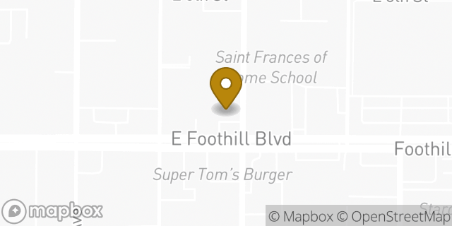 Map showing the location of 7-Eleven in Azusa, CA 91702