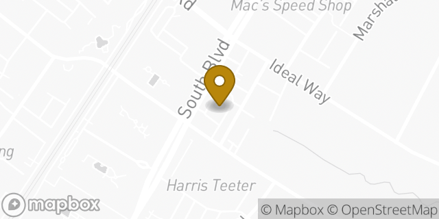 Map showing the location of McDonald's in Charlotte, NC 28209