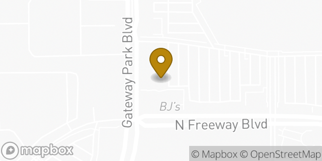 Map showing the location of Olive Garden in Sacramento, CA 95834